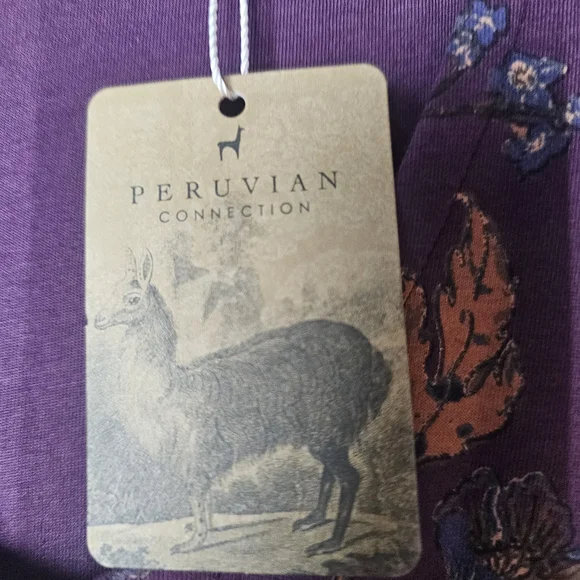 Peruvian Connection Plum Maxi Dress NWT - Picture 14 of 15